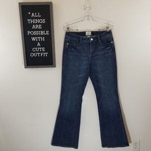 White House Black Market Dark Blue Flare Jeans